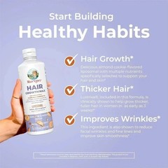 1 Bottle Mary New Ruth’s Women’s Hair Growth MAX Lipsomal With Lustriva