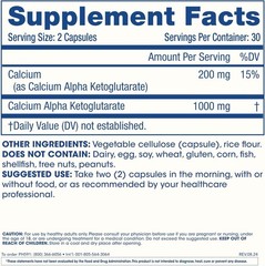 ProHealth Ca AKG Alpha Ketoglutarate 1000mg 60 Caps Cellular Energy 3 Pack
