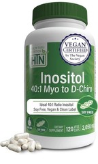 Inositol Supplement 40:1 Myo-Inositol to D-Chiro-Inositol Ratio PCOS WOMEN