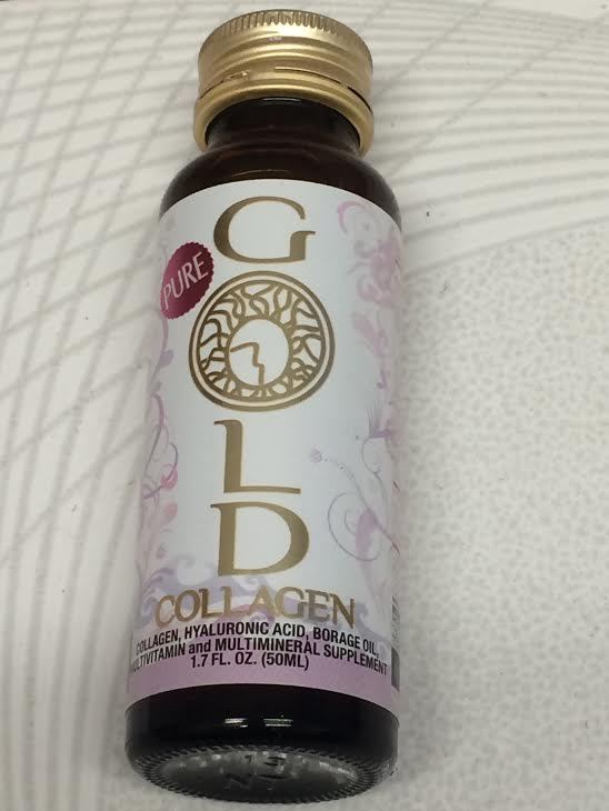 2 X Pure Gold Collagen, Gold Collagen Forte by Minerva – 1.7 OZ/50 ML EACH – UB