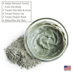 Calcium Bentonite Clay 2 lb – Pure Indian Healing Clay for DIY Face Masks &