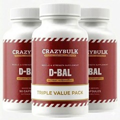 Best Supplement for Muscle Gains Crazy Bulk D BAL 90Caps pack of 3