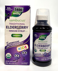 Nature’s Way Sambucus Traditional Elderberry Immune Syrup – 4 Fl Oz *EXP 07/27*