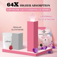 Orinthalixium Liposomal Glutathione Gummies 150 Count (Pack of 2), Purple
