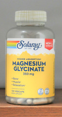 Solaray Magnesium Glycinate 350 mg 120 Capsules VegCaps Higher Absorption