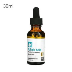 Gold California Nutrition Folinic Acid Supplement,1 fl oz (30 volume Liquid Form