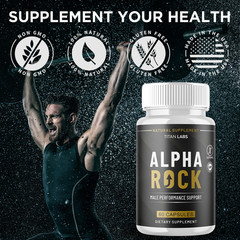 (5 Pack) Alpha Rock Advanced Male Healt Support VItamin AlphaRock 300 Capsules