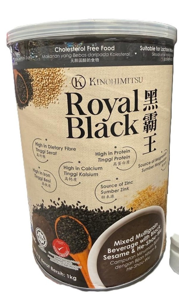 Kinohimitsu Royal Black Multigrain Black Sesame Powder 1kg – Energetic & Shine