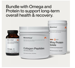 Momentous Collagen Peptides Powder Fortigel Vitamin C NSF Grass Fed Hair Skin Jo