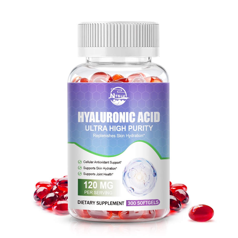 Hyaluronic Acid Capsules Skin Hydration Joint Support Supplement 300 capsules