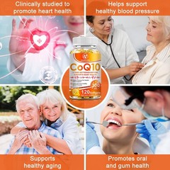 CoQ 10 Coenzyme Q10 Vegan Softgel 300mg Cardiovascular Heart Health 120 Capsule