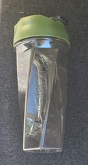 Helimix 2.0 Vortex Blender Shaker Bottle 28oz Green Protein Mixer Cup