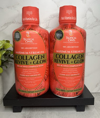 Tropical Oasis Collagen Revive + Glow Strawberry Mango 32oz Two Pack Exp 08/2027