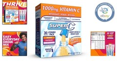 Hydrating Powder Drink Mix Pack: Orange, Raspberry & Pink Lemonade – 30 Sticks