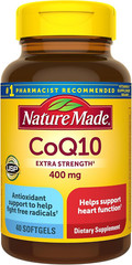 Coq10 400Mg, Dietary Supplement for Heart Health Support, 40 Softgels, 40 Day…