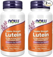 NOW FOODS (2 PACKS) Lutein Double Strength 20 mg 90 Veg Capsules