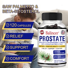 Saw Palmetto Capsules 322 Mg – Supports Prostate And Urinary Health In Men 120×2