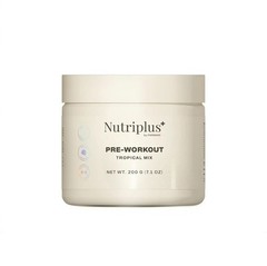 Nutriplus+ Pre-Workout Tropical Mix Powder 200g | Energy Focus Performance