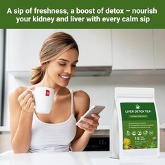Liver Detox Tea, Chinese Kidney and Liver Cleanse Detox Herbal Tea Support Kidne