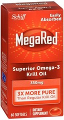 MegaRed Omega 3 Krill Oil 300mg Supplement, 60 CT