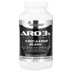 ARO3x® Black Series, Creatine Raw, 300 Capsules (750 mg per Capsule)