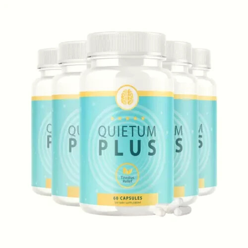 5-Pack Quietum Plus Tinnitus Relief Supplement Reduce Ear Ringing – 300 Capsules