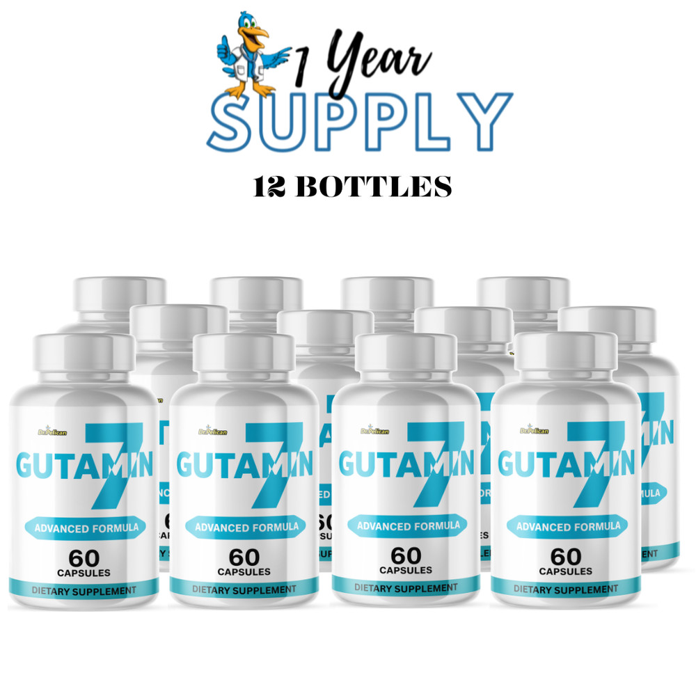 Gutamin 7 -Digestive Support- 12 Bottles- 720 Capsules