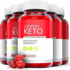 (5 Pack) Looper3 Keto Gummies, ACV Keto Gummies for Weight Loss (300 Gummies)