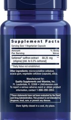 LIFE EXTENSION Optimized Saffron 88.5mg 60 Caps std. to 0.3% safranal Satiereal
