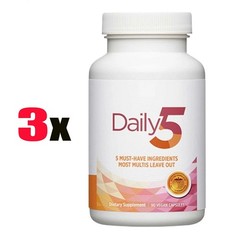 1-3 Bottles Doctors’ Preferred Daily5 Dietary Vegan Capsules 90 Supplement