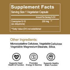 CoQ-10 200mg 240 Softgels Coq10 Co Q10 Coenzyme Heart Support NON GMO