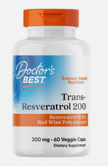 Doctor’s Best Trans-Resveratrol 200 mg With ResVinol 60 Caps EXP 05/2027