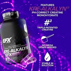 EFX Sports KreAlkalyn EFX | pH Correct Creatine Monohydrate Pill Supplement |…