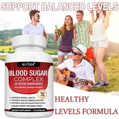 Sugar Blood Intricate Supplement Supports Levels, Blood Sugar Healthy 60 Capsule