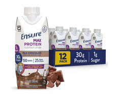 Ensure Max Protein Milk Chocolate Shake 30g Protein 11oz 12 Pack