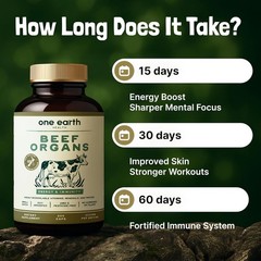 Grass-Fed Beef Organ Supplement – 200 Count