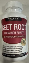 Organic Beet Root Powder Tablets Energy Black Pepper Better Absorption Non-GMO