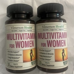 Vimerson Health Multivitamin & mineral Supplement for Women, 30 Tablets X2, 9/26