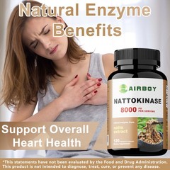 Nattokinase 120pcs – Heart & Cardiovascular Health, Circulatory Support