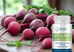PURE Beets & More Blood Pressure Formula Cardiovascular Health (90 Capsules!)
