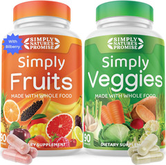 Simply Nature’s Promise, 40 Different Fruits & Vegetables Supplement (Pack of 2)