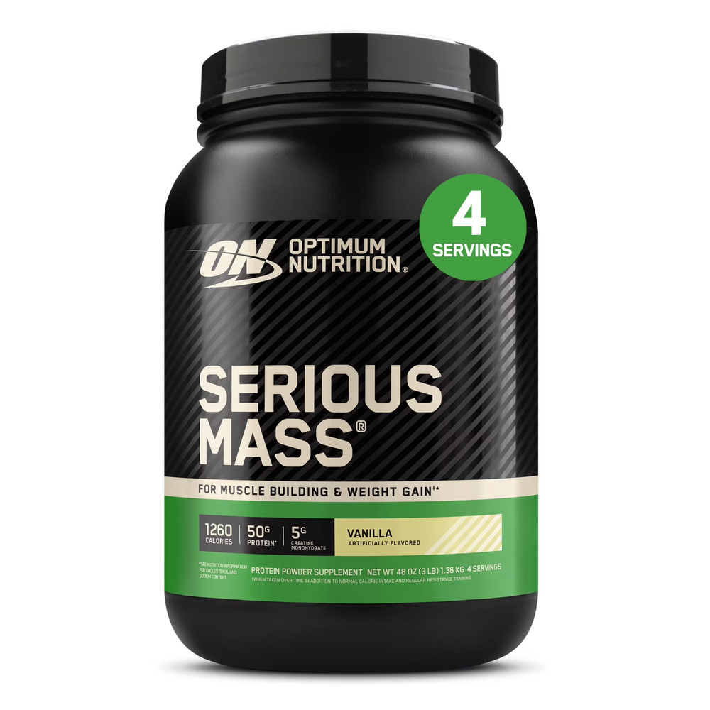 Optimum Nutrition Serious Mass, Vanilla, Weight Gainer Protein Powder, Mass Gain
