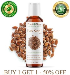 Flaxseed Oil 2 oz. Cold Pressed Unrefined 100% Pure Flax Seed Linseed Liquid