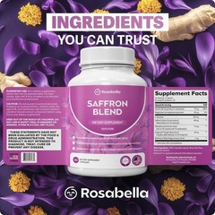 Saffron Supplement 88mg Mood Support Mental Clarity Eye Health Vegan