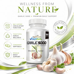 Garlic Reducir Low Colesterol support Presion weight loss ajo