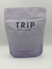Trip Mindful Blend Magnesium Gummies Wild Berry 60 Count 1/27 Sealed
