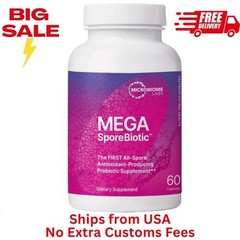 Mega Sporebiotic 180 Probiotic for Gut Health,Microbiome 1 bottles forMen &Women