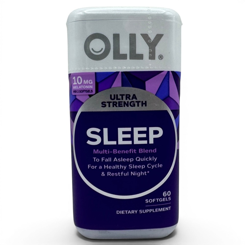 OLLY Ultra Strength SLEEP Multi-Benefit Blend 10mg 60 Softgels EXP 7/2027