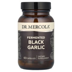 2 X Dr. Mercola, Fermented Black Garlic, 60 Capsules