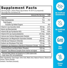 Liquid Labs Electrolytes – Low Sugar Tropical Fruit Hydration Packets, 20 Sticks